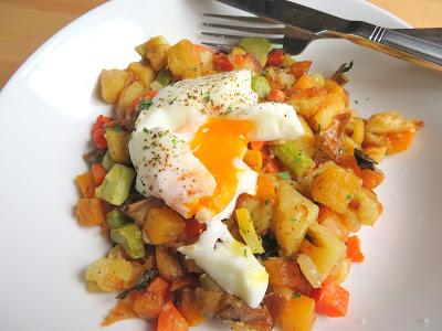 Anything Hash & Perfectly Poached Eggs