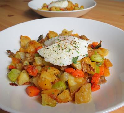 Anything Hash & Perfectly Poached Eggs