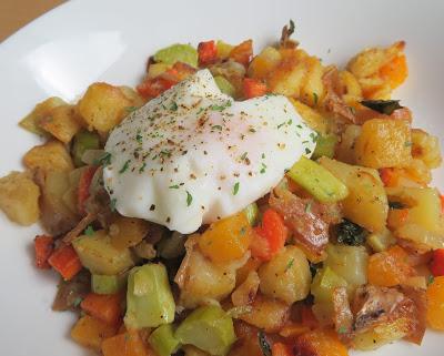 Anything Hash & Perfectly Poached Eggs