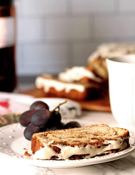 Cinnamon Roll Bread with Cream Cheese Glaze