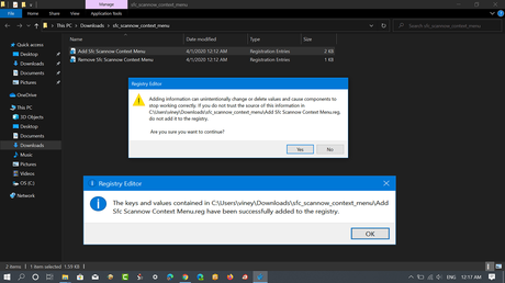 How to Add Sfc Scannow option in Context Menu in Windows 10 How to Add Sfc Scannow option in Context Menu in Windows 10