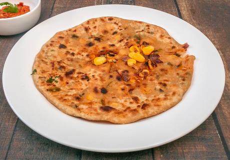 Sweet Corn Paratha