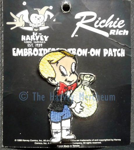 Richie Rich iron-on patch front view