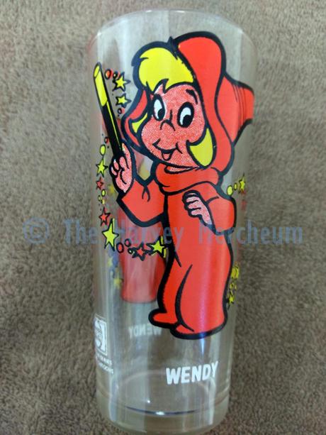 Wendy Pepsi Collector Series glass, front/back view.