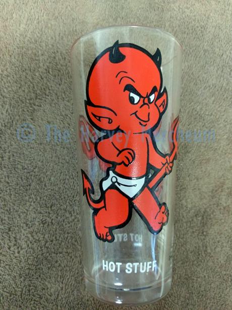 Hot Stuff Pepsi Collector Series glass, front/back view.