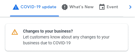 covid 19 business update