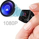 Mini Spy Camera 1080P Hidden Camera | Portable Small HD Nanny Cam with Night Vision and Motion Detection | Perfect Indoor Covert Security Camera for Home and Office | Hidden Spy Cam | Built-in Battery