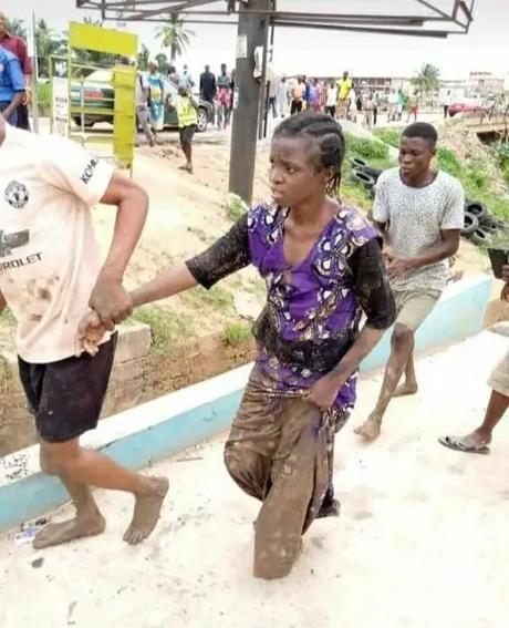 Woman Jumps Into Osun River Over Hunger Caused By Lockdown (Photos)