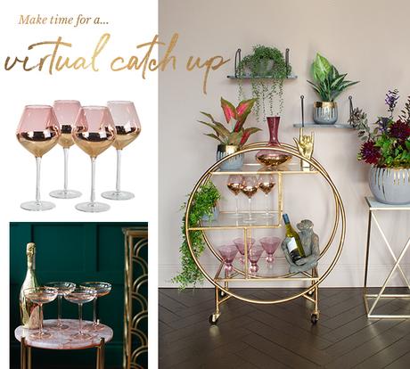 Make time for a virtual catch up and pretend you’re in a swanky bar with your very own drinks trolley!