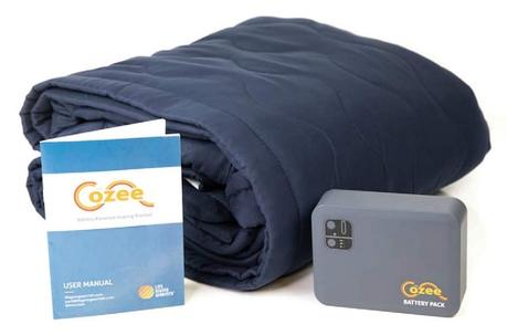 Battery Operated Heated Blanket Soft Fleece Throw