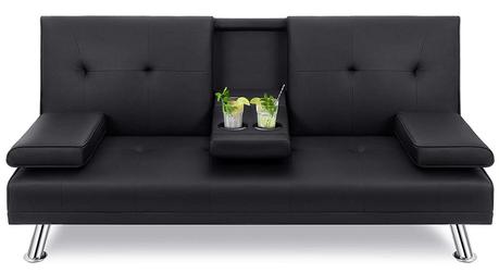 Walsunny Modern Faux Leather Couch