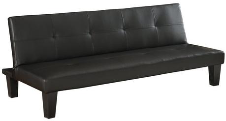 Homegear Modern Faux Leather Futon