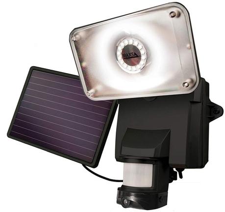 MAXSA solar powered wireless outdoor security camera