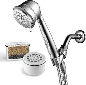 AquaCare By Hotel Spa 7-Setting Filtered Handheld Shower Head