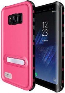 Galaxy S8 Waterproof Case,Underwater Cover Full Body Protective Shockproof Snowproof Dirtproof IP68 Certified Waterproof Case with Kickstand for Samsung Galaxy S8