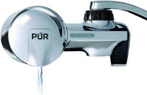 PUR (PFM400H) Chrome 1 Horizontal Faucet Mount with MineralClear Filter