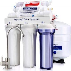 iSpring RCC7AK 6-Stage Superb Taste High Capacity Under Sink Reverse Osmosis Drinking Water Filter System