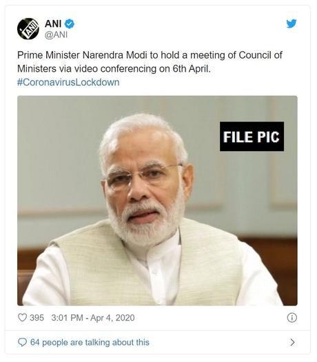 PM Modi to held meeting of Council of Ministers via video conferencing on 6th April, TMC to boycott the important meeting