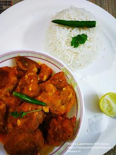 Chana Dal Pakora Curry(Chickpea Fritters Curry)