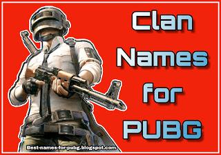 pubg clan names