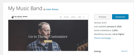 Best Music WordPress Themes My Music Band