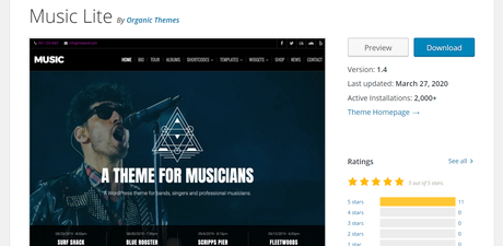 Best Music WordPress Themes music lite