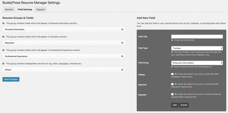 BuddyPress Resume Manager Plugin BuddyPress Resume Manager Plugin