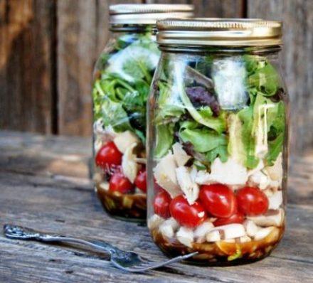 salad in a jar