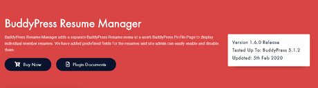 Social Network Site Like LinkedIn Buddypress resume manager