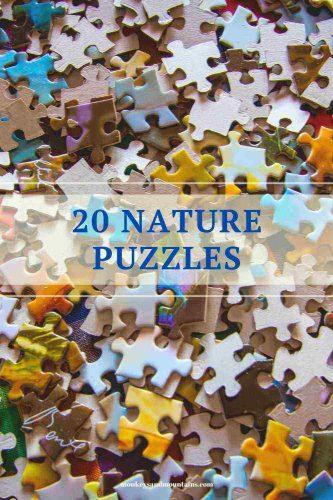 20 Nature Puzzles: Challenging and Beautiful Puzzles You will Love to Do