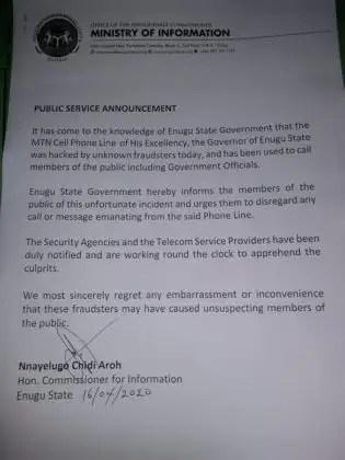 Fraudsters In Trouble For Hacking Governor’s Phone