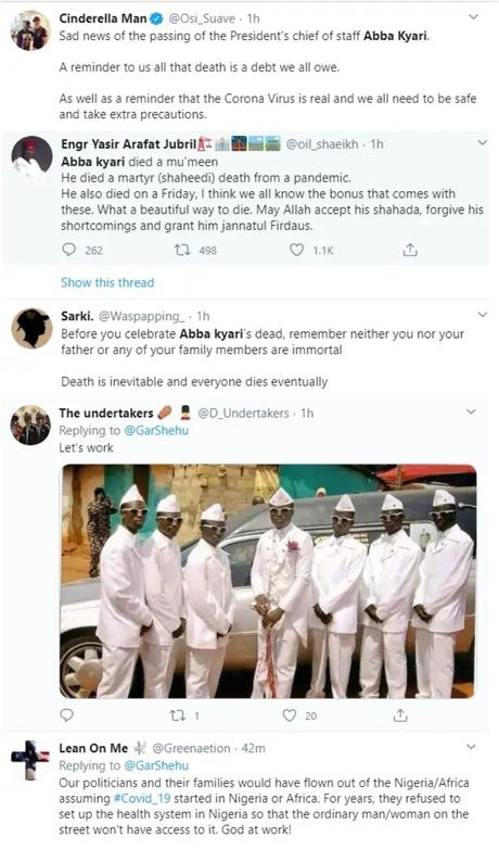 Gov Obaseki, Keyamo, Dino Melaye, Ben Bruce, others react to the death of President Buhari’s Chief of Staff Abba Kyari Gov Obaseki, Keyamo, Dino Melaye, Ben Bruce, others react to the death of President Buhari’s Chief of Staff Abba Kyari