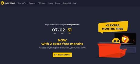 Best VPN Services for 2020 CyberGhost VPN homepage