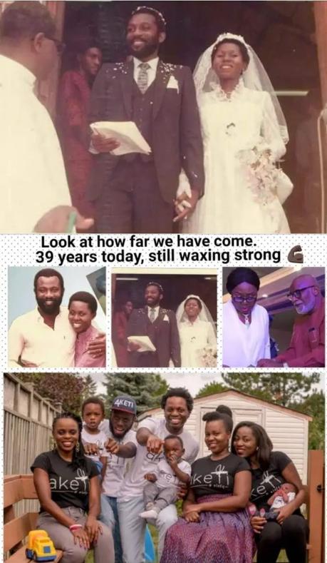 Ondo state governor, Rotimi Akeredolu and wife, Betty, celebrate 39th wedding anniversary