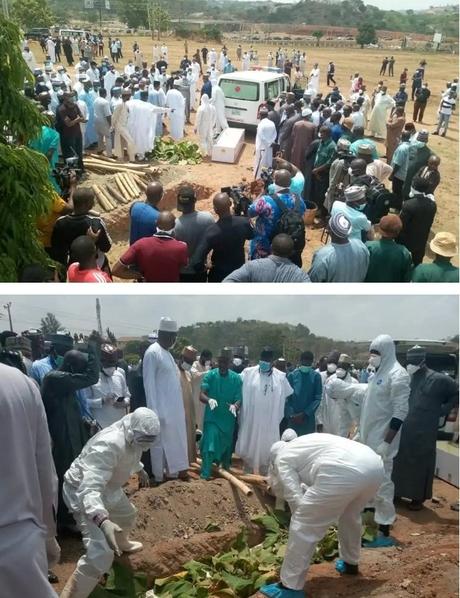 Former Chief of Staff to President Buhari, Abba Kyari, laid to rest (photos/Videos)