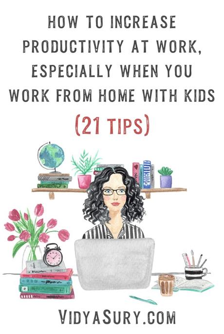 How to increase productivity when you work from home (21 Tips)