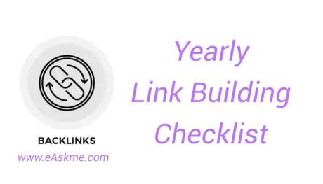 Link Building Checklist to Earn High Quality Backlinks Naturally