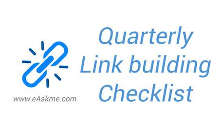 Link Building Checklist to Earn High Quality Backlinks Naturally