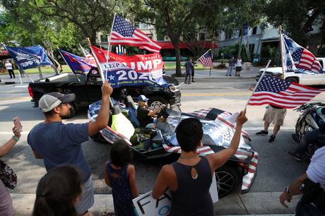 South Florida caravan protesters demand Florida 're-opens' - South ...