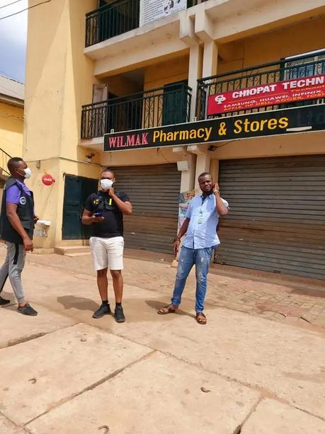 Owner of pharmacy where lady was beaten, stripped nxked and filmed for stealing milk in Delta has been arrested (photos)