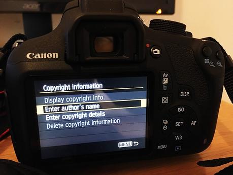 How To Copyright Your Photos With Metadata Enter author name