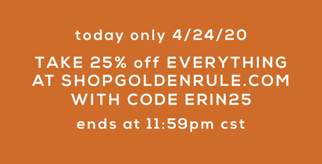 25% Off at Golden Rule – Today Only!