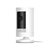 Ring Stick Up Cam Plug-In HD security camera with two-way talk, Works with Alexa