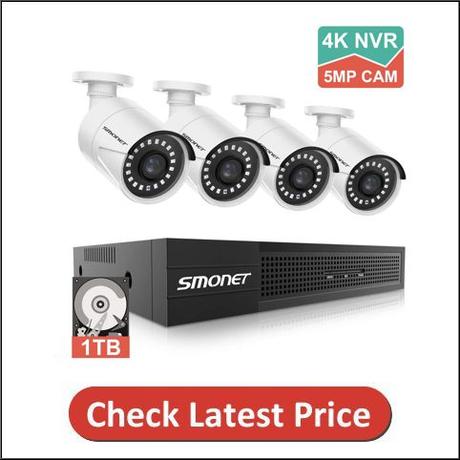 SMONET 5MP 8 Channel PoE Security Camera System