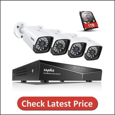 SANNCE 1080P POE Security Camera System