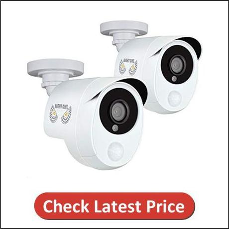 Night Owl 1080p Wired 2 Pack Add–On Security Cameras with Heat Based Motion Detection