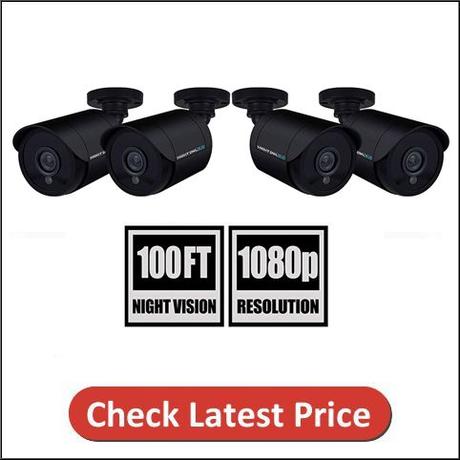 Night Owl 1080P 4 Pack Add-On Wired Bullet Cameras