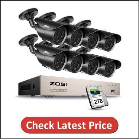 ZOSI 8CH Full 1080p HD-TVI Security Camera System