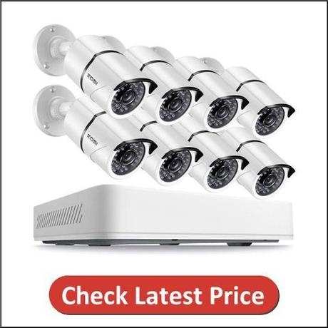 ZOSI 8 Channel 5.0MP HD Security Cameras System