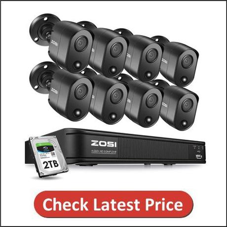 ZOSI 5MP 8 Channel Security Camera System for Home